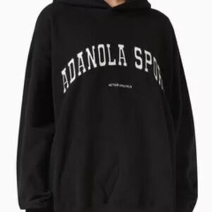 Adanola Black Sports oversized Hoodie NWT Size Small